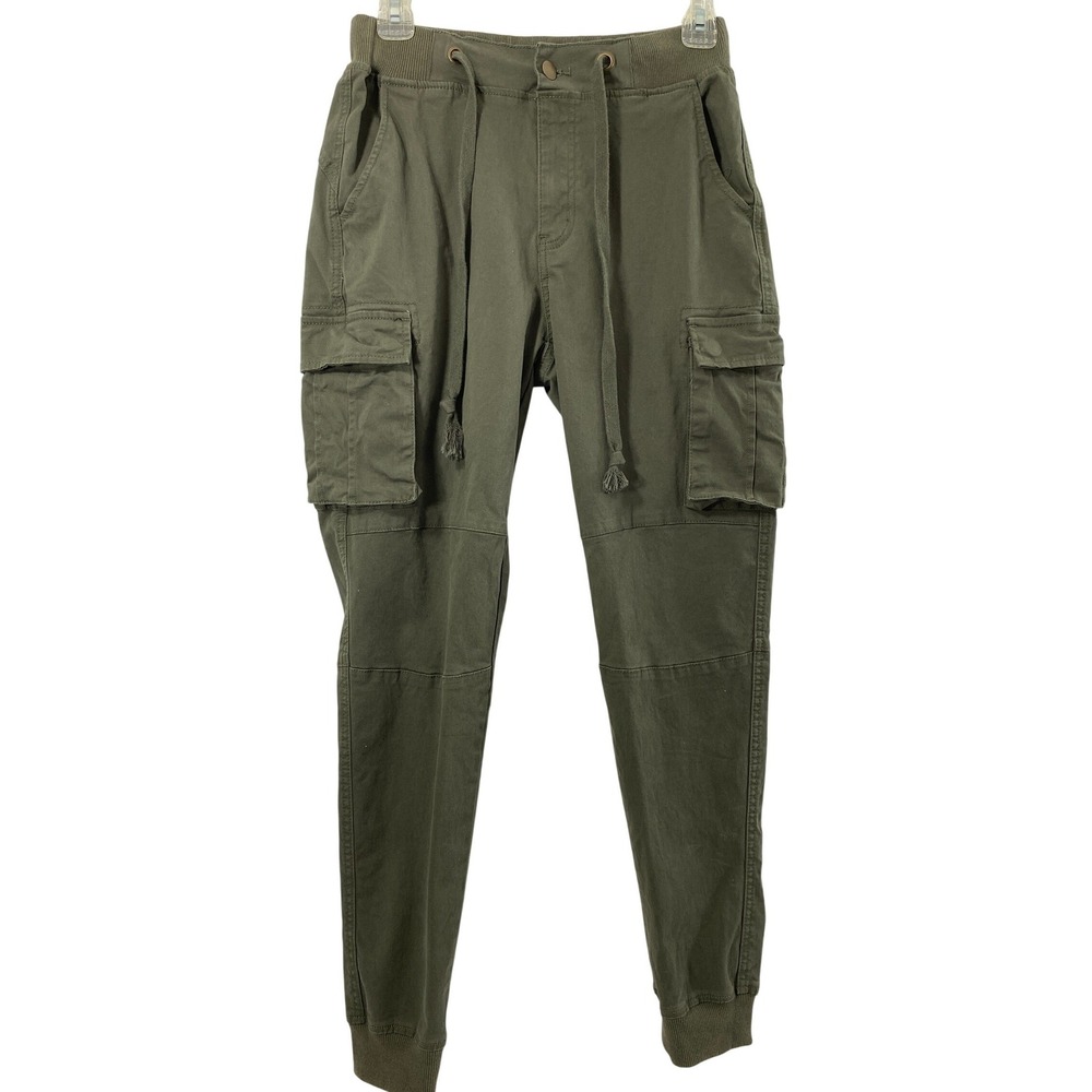 American Bazi Cargo Pants Womens Small Military Green‎ Jogger Drawstring Pockets